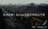 技术拆解！Beta公测麻豆网热议不断