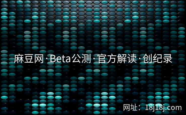 麻豆网·Beta公测·官方解读·创纪录