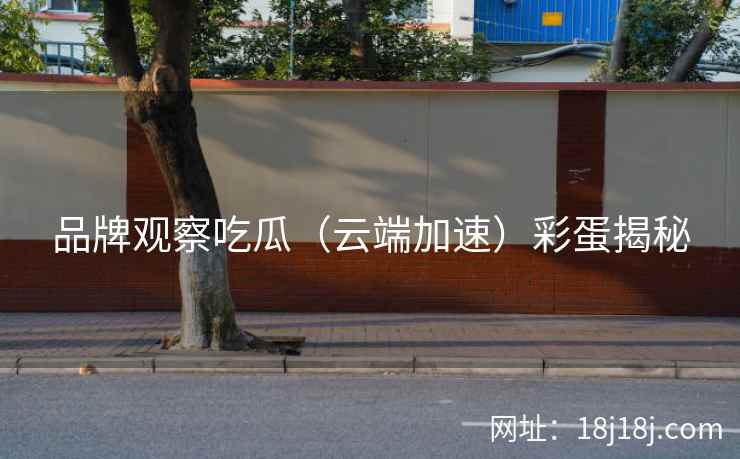 品牌观察吃瓜（云端加速）彩蛋揭秘